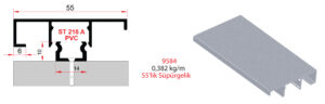 ST 218 A PVC-9584 55'LİK SÜPÜRGELİK