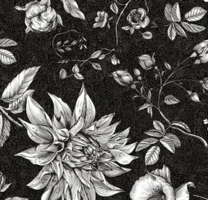 270004E Dahlia bouquet XL black