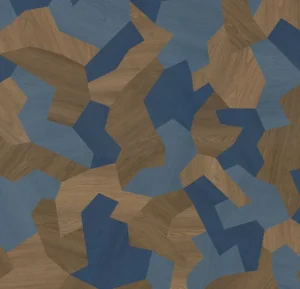 98507T4319 blue shaped wood